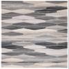 SAFAVIEH Washable Rug Outdoor Montage Collection - 3' x 5', Grey & Dark Grey, Non-Shedding & Easy to Clean, Ideal for Patio, Backyard, Mudroom (MTG301F) view 4