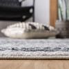 SAFAVIEH Tulum Collection Area Rug - 6'7" Round, Ivory & Black, Moroccan Boho Distressed Design, Non-Shedding & Easy to Clean, Ideal for Living Room, Bedroom, Dining Space (TUL268D) view 4