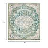 SAFAVIEH Area Rug 8x10 - Madison Collection - Large - Green & Turquoise, Boho Chic Medallion Distressed Design, Non-Shedding & Easy Cleaning, Ideal for Living Room, Bedroom, Dining Space (MAD447Y) view 2