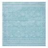 SAFAVIEH Area Rug 8x10 - Tulum Collection - Large - Turquoise & Ivory, Moroccan Boho Distressed Design, Non-Shedding & Easy to Clean, Ideal for Living Room, Bedroom, Dining Space (TUL267K) view 1