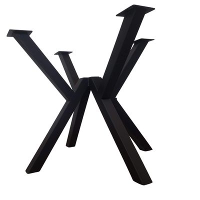 Metal W-Style Steel Table Trestle Base - Any Size and Color