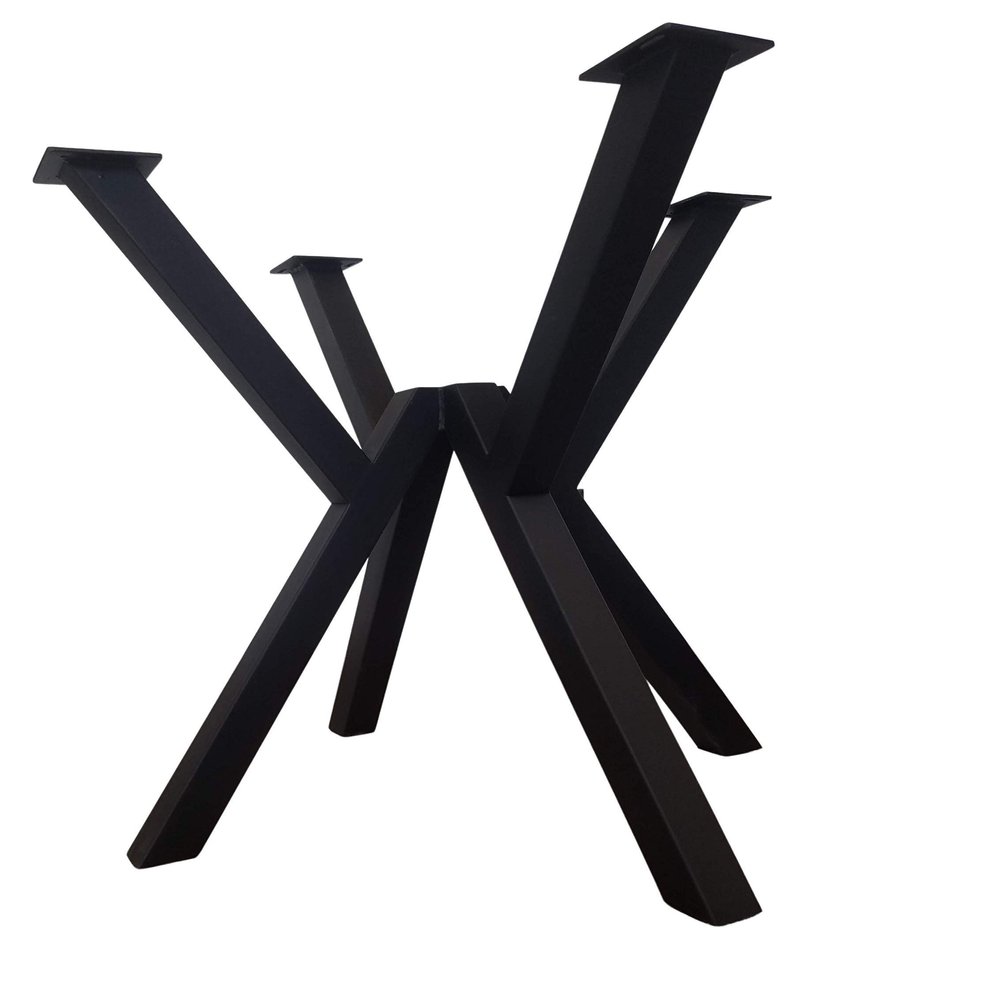 Metal W-Style Steel Table Trestle Base - Any Size and Color