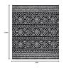 SAFAVIEH Area Rug 8x10 - Tulum Collection - Large - Black & Ivory, Moroccan Boho Distressed Design, Non-Shedding & Easy to Clean, Ideal for Living Room, Bedroom, Dining Space (TUL267Z) view 2