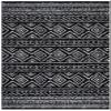 SAFAVIEH Area Rug 8x10 - Tulum Collection - Large - Black & Ivory, Moroccan Boho Distressed Design, Non-Shedding & Easy to Clean, Ideal for Living Room, Bedroom, Dining Space (TUL267Z) view 3