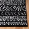SAFAVIEH Area Rug 8x10 - Tulum Collection - Large - Black & Ivory, Moroccan Boho Distressed Design, Non-Shedding & Easy to Clean, Ideal for Living Room, Bedroom, Dining Space (TUL267Z) view 4