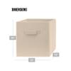 13 Inch Cube Storage Bins - 4 Pack - Large, Dual Handles, Foldable | 13x13 Fabric Bins for Organizing Closet, Clothes and Toys view 4