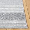 SAFAVIEH Striped Kilim Collection 4' x 6' Silver/Grey STK505G Handmade Flatweave Cotton Area Rug view 4