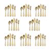 Berglander Flatware Set 40 Piece, Stainless Steel With Titanium Gold Plated, Golden Color Flatware Set, Silverware, Cutlery Set Service For 8 (Shiny Gold) view 1