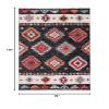 SAFAVIEH Area Rug 8x10 - Adirondack Collection - Large - Black & Red, Boho Tribal Design, Non-Shedding & Easy Cleaning, Ideal for Living Room, Bedroom, Office, Dining Space (ADR245Z) view 2
