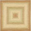 SAFAVIEH Washable Rug Outdoor Braided Collection - 5' Square, Rust & Multi, Handmade & Reversible, Non-Shedding & Easy to Clean, Ideal for Patio, Backyard, Mudroom (BRD303A) view 1