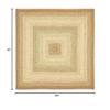 SAFAVIEH Washable Rug Outdoor Braided Collection - 5' Square, Rust & Multi, Handmade & Reversible, Non-Shedding & Easy to Clean, Ideal for Patio, Backyard, Mudroom (BRD303A) view 2