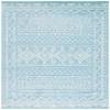SAFAVIEH Area Rug 8x10 - Tulum Collection - Large - Turquoise & Ivory, Moroccan Boho Distressed Design, Non-Shedding & Easy to Clean, Ideal for Living Room, Bedroom, Dining Space (TUL268K) view 3
