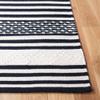 SAFAVIEH Striped Kilim Collection 4' x 6' Black/Ivory STK511Z Handmade Flatweave Cotton Area Rug view 4