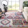 SAFAVIEH Area Rug 8x10 - Adirondack Collection - Large - Aqua & Fuchsia, Boho Design, Non-Shedding & Easy Cleaning, Ideal for Living Room, Bedroom, Office, Dining Space (ADR224J) view 1