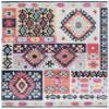 SAFAVIEH Area Rug 8x10 - Adirondack Collection - Large - Aqua & Fuchsia, Boho Design, Non-Shedding & Easy Cleaning, Ideal for Living Room, Bedroom, Office, Dining Space (ADR224J) view 3