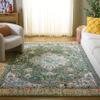 SAFAVIEH Area Rug 8x10 - Madison Collection - Large - Green & Turquoise, Boho Medallion Distressed Design, Non-Shedding & Easy Cleaning, Ideal for Living Room, Bedroom, Office, Dining Space (MAD474Y) view 1