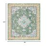 SAFAVIEH Area Rug 8x10 - Madison Collection - Large - Green & Turquoise, Boho Medallion Distressed Design, Non-Shedding & Easy Cleaning, Ideal for Living Room, Bedroom, Office, Dining Space (MAD474Y) view 2