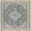 SAFAVIEH Area Rug 8x10 - Madison Collection - Large - Green & Turquoise, Boho Medallion Distressed Design, Non-Shedding & Easy Cleaning, Ideal for Living Room, Bedroom, Office, Dining Space (MAD474Y) view 3