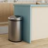 Bigacc Kitchen Trash Can | Stainless Steel 13 Gallon Trash Can | 50L Touch Free Garbage Can with Lid | Electronic Sensor High Capacity Trash Bin for Bathroom Kitchen Office, Silver view 2