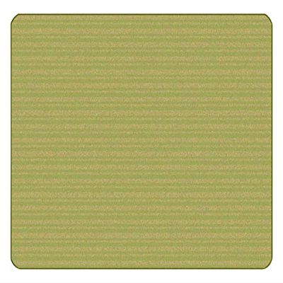 Carpets for Kids 35754 KIDSoft Subtle Stripes Tonal Solid Rug 4ft x 6ft Rectangle Green