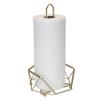Kitchen Details Geode Paper Towel Holder | Countertop | Free Standing | Holds 1 Large Roll | Rust Resistant | Decorative | Satin Gold view 1