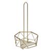 Kitchen Details Geode Paper Towel Holder | Countertop | Free Standing | Holds 1 Large Roll | Rust Resistant | Decorative | Satin Gold view 2