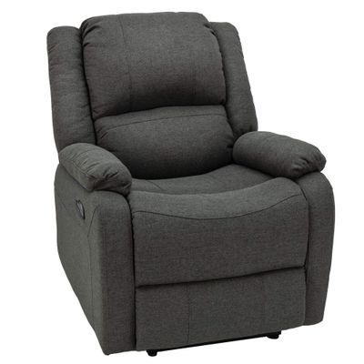 RecPro Charles Collection | 30" Zero Wall Wall Hugger Recliner | Slideout RV Living Room Chair | Cloth (Fossil, 1 Chair)
