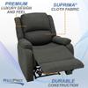 RecPro Charles Collection | 30" Zero Wall Wall Hugger Recliner | Slideout RV Living Room Chair | Cloth (Fossil, 1 Chair) view 4