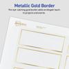 Avery Printable Place Cards with Sure Feed Technology, 1-7/16" x 3-3/4", White with Gold Border, 150 Blank Tent Cards for Laser or Inkjet Printers (35701) view 4