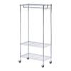 Alera ALEGR363618SR 36 in. W x 18 in. D x 75 in. H 30 Garments Wire Shelving Garment Rack - Silver view 1