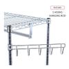 Alera ALEGR363618SR 36 in. W x 18 in. D x 75 in. H 30 Garments Wire Shelving Garment Rack - Silver view 4