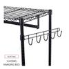Alera ALEGR363618BL 36 in. W x 18 in. D x 75 in. H 30 Garments Wire Shelving Garment Rack - Black view 4