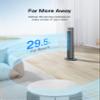 PELONIS 40-inch Bladeless Tower Fan for Bedroom, Standing Fan with Remote Control, 26ft/s, 90 Oscillation, 3 Speed Settings, 27 dB, 3 Modes, 15-Hour Timer, LED Display, Fan that Blows Cold Air, Black view 2