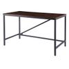 Alera Industrial Series Table Desk, 47.25" X 23.63" X 29.5", Modern Walnut view 1