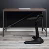 Alera Industrial Series Table Desk, 47.25" X 23.63" X 29.5", Modern Walnut view 2