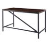 Alera Industrial Series Table Desk, 47.25" X 23.63" X 29.5", Modern Walnut view 4