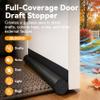 MAXTID Door Draft Stopper 36 Inch Black Adjustable Door Draft Blocker Front Door Draft Guard for Bottom of Doors Weather Stripping Door Seal Strip view 4