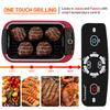 Indoor Smokeless Grill, Techwood 1500W Electric BBQ Grill with Temperature Control, Korean Grill Removable Non-Stick Grill & Griddle Plates, Tempered Glass Lid, Red view 2
