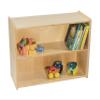 Contender Daycare Shelves for Kids, Bookcase with 2 Shelves for Storage, Wood Furniture for Toddlers, Children, Classroom, 30-inch Width view 1