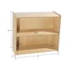 Contender Daycare Shelves for Kids, Bookcase with 2 Shelves for Storage, Wood Furniture for Toddlers, Children, Classroom, 30-inch Width view 2