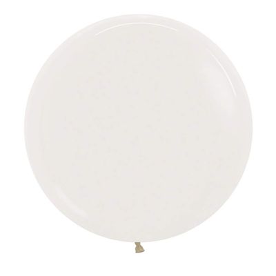 Crystal Clear Round Latex Balloon 24" | 3 balloons