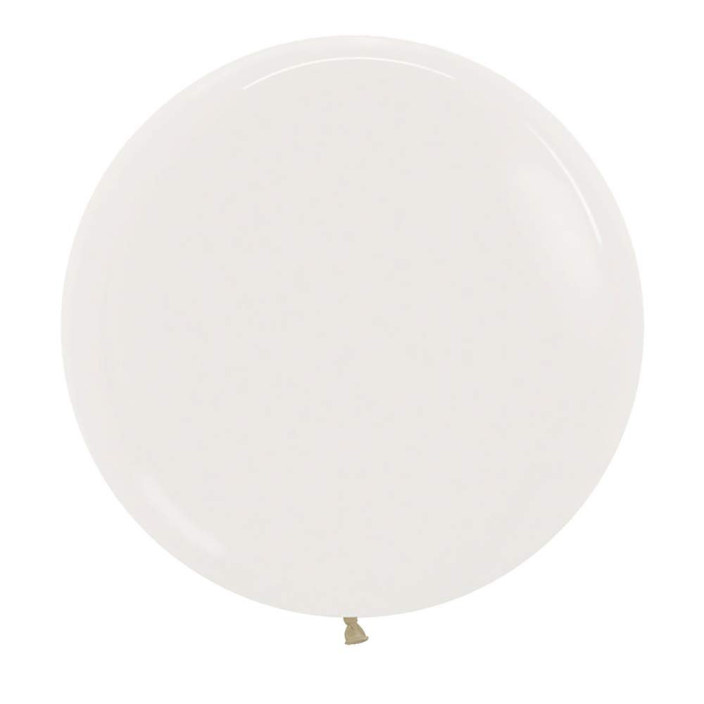 Crystal Clear Round Latex Balloon 24" | 3 balloons