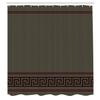 Ambesonne Abstract Shower Curtain, Simplistic Classic Greek Inspired Pattern in Monochrome Design, Cloth Fabric Bathroom Decor Set with Hooks, 69" W x 84" L, Dimgray Maroon and Brown view 2