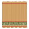 Ambesonne Abstract Shower Curtain, Simplistic Classic Greek Inspired Pattern in Monochrome Design, Cloth Fabric Bathroom Decor Set with Hooks, 69" W x 84" L, Sand Brown and Dark Seafoam view 2