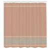 Ambesonne Abstract Shower Curtain, Simplistic Classic Greek Inspired Pattern in Monochrome Design, Cloth Fabric Bathroom Decor Set with Hooks, 69" W x 84" L, Warm Taupe and Sky Blue view 2