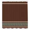 Ambesonne Abstract Shower Curtain, Simplistic Classic Greek Inspired Pattern in Monochrome Design, Cloth Fabric Bathroom Decor Set with Hooks, 69" W x 84" L, Redbrown and Blue view 2