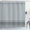 Ambesonne Abstract Shower Curtain, Simplistic Classic Greek Inspired Pattern in Monochrome Design, Cloth Fabric Bathroom Decor Set with Hooks, 69" W x 84" L, Taupe Cocoa view 1