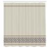 Ambesonne Abstract Shower Curtain, Simplistic Classic Greek Inspired Pattern in Monochrome Design, Cloth Fabric Bathroom Decor Set with Hooks, 69" W x 84" L, Umber and Taupe view 2