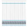 Ambesonne Abstract Shower Curtain, Simplistic Classic Greek Inspired Pattern in Monochrome Design, Cloth Fabric Bathroom Decor Set with Hooks, 69" W x 75" L, Aqua Black view 2