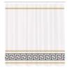 Ambesonne Abstract Shower Curtain, Simplistic Classic Greek Inspired Pattern in Monochrome Design, Cloth Fabric Bathroom Decor Set with Hooks, 69" W x 84" L, White and Ecru view 2